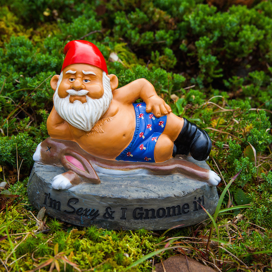 The Hot Stuff Garden Gnome Sexy Gnome Bigmouth Inc