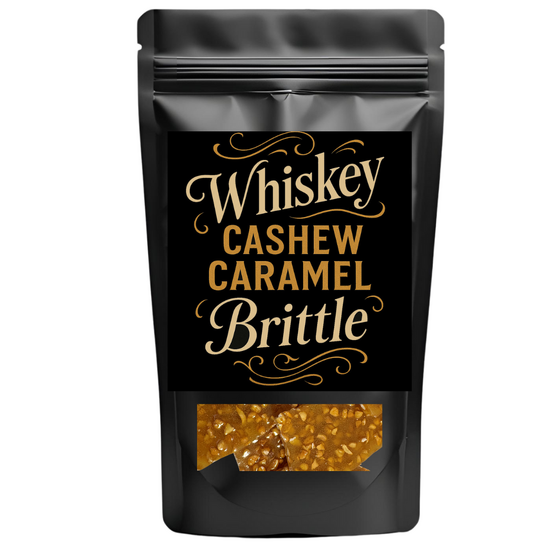 Whiskey, Cashew & Caramel Brittle