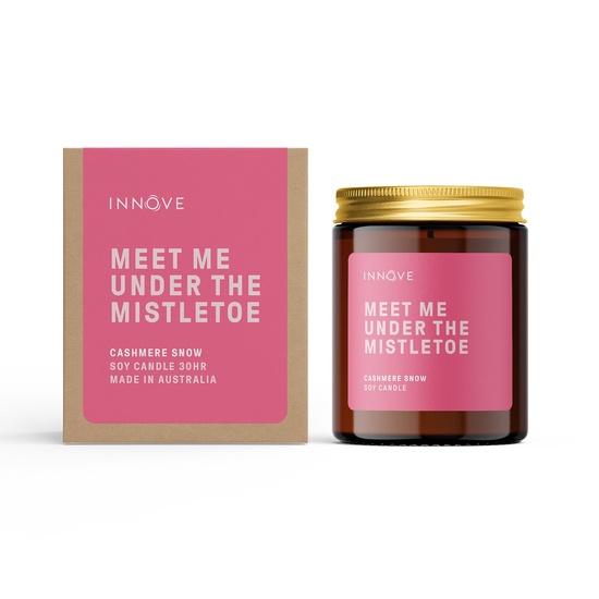 Meet Me Under The Mistletoe - Cashmere Snow Soy Candle