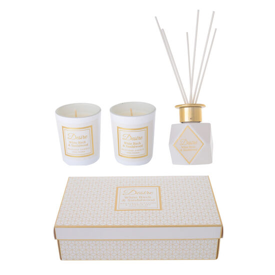 White Birch & Sandalwood - Candle & Diffuser Set