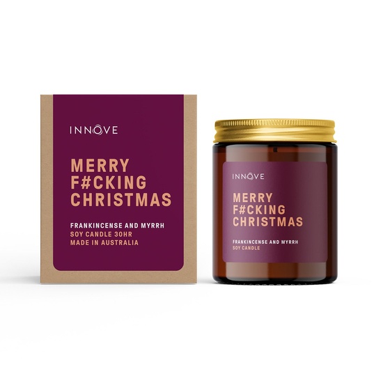 Merry F#cking Christmas - Frankincense & Myrrh Soy Candle