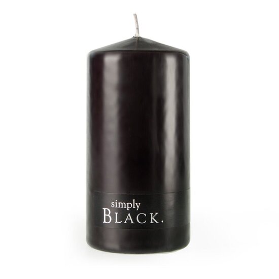 Black Pillar Candle - Standard
