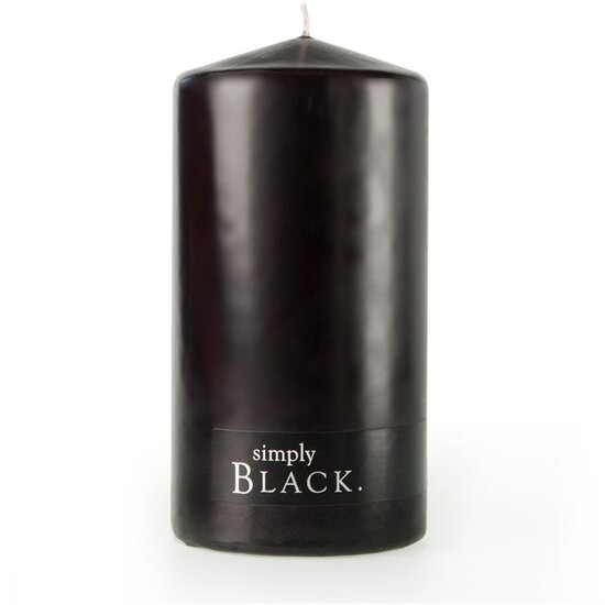 Black Pillar Candle - Large