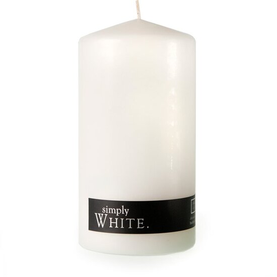 White Pillar Candle - Large