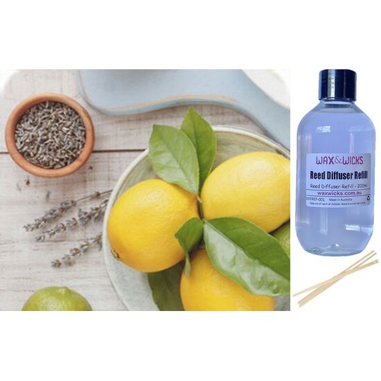 White Leather & Citron Frost - Reed Diffuser Refill 