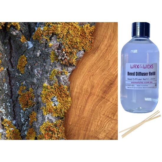 Amber Moss & Teak - Reed Diffuser Refill 