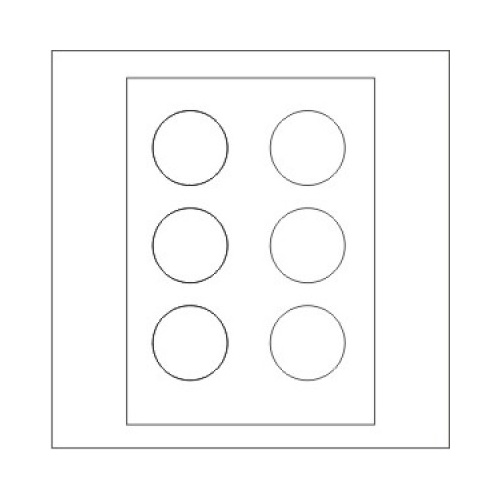 Blank Labels 71mm Round - Matt (x60)