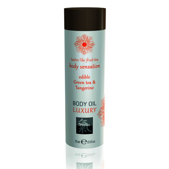 Shiatsu Luxury Body Oil Edible Green Tea and Tangerine
