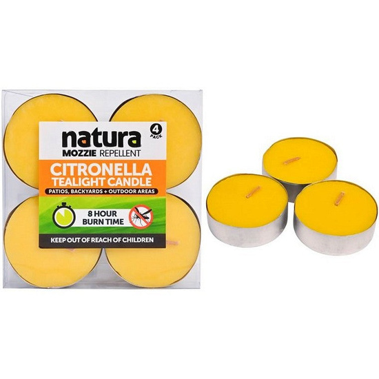 Citronella Tea Light Candles - Large (4 pack)