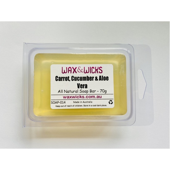 Carrot, Cucumber & Aloe Vera - Soap Bar (70g)