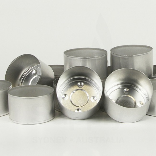 Tall Aluminium Tealight Cup 39mm x 25mm (x50)