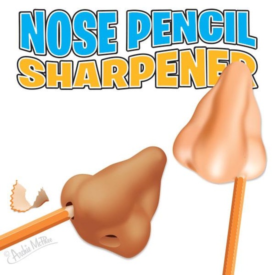 Nose Pencil Sharpener (Light Skin Tone)