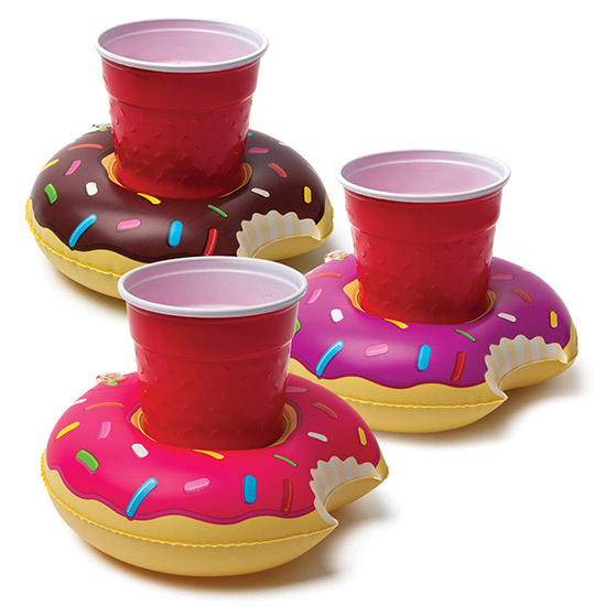 Pool Party Beverage Boats/Drink Holder (Donuts) 3 Pack