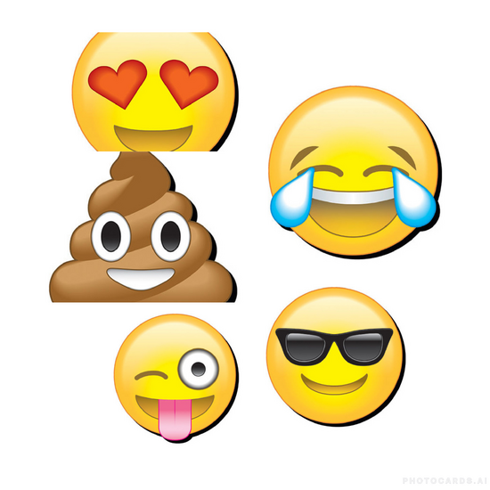 EMOJIS - Funky Chunky Magnets x5