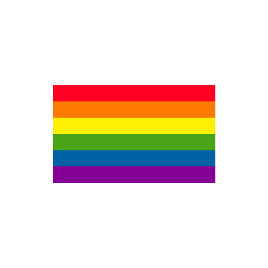 Rainbow Polyester Flag (5ft x 3ft)