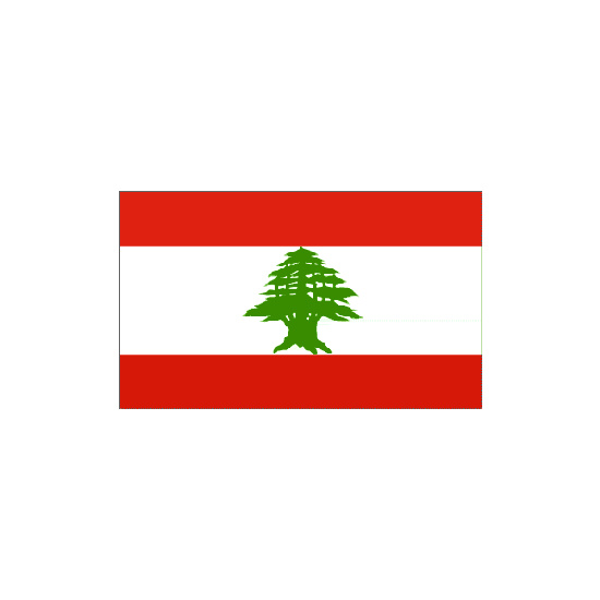 Lebanon  Polyester Flag (5ft x 3ft)