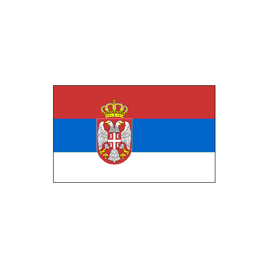 Serbia Republic Polyester Flag (5ft x 3ft)