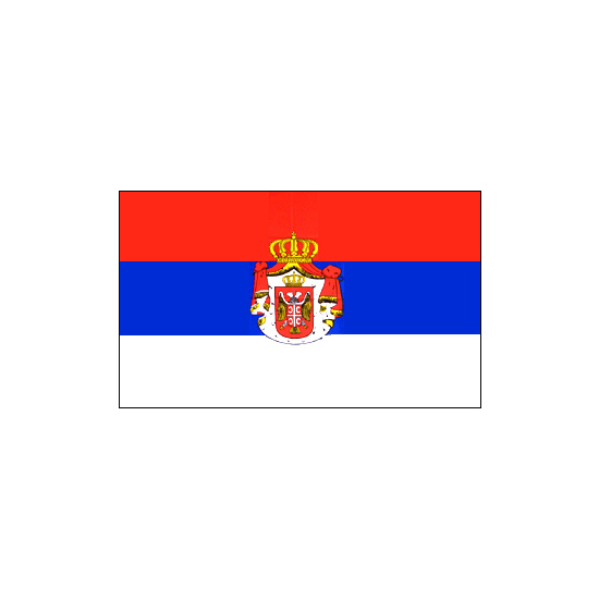 Serbia Polyester Flag (5ft x 3ft)