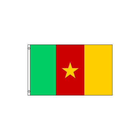 Cameroon Polyester Flag (5ft x 3ft)