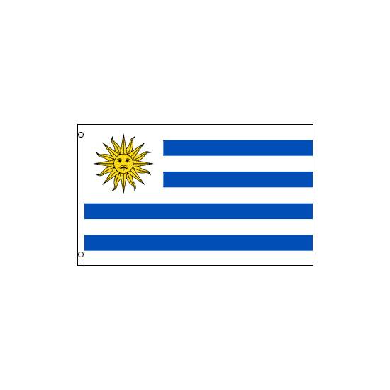 Uruguay Polyester Flag (5ft x 3ft)
