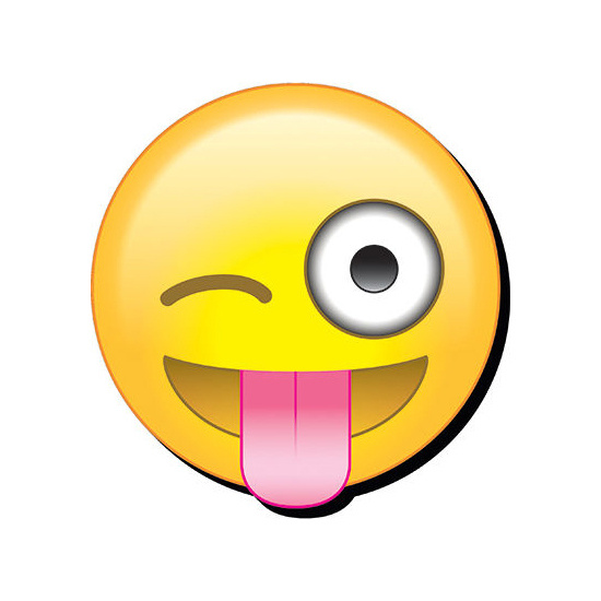 Wink Tongue Emoji Funky Chunky Magnet