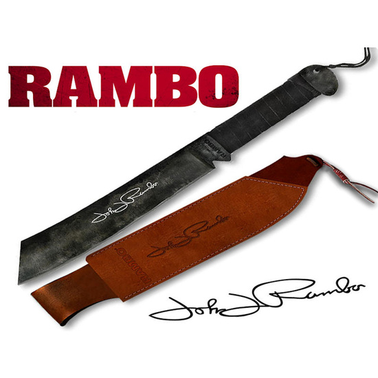 Rambo IV Knife (45cm) with Leather Sheath