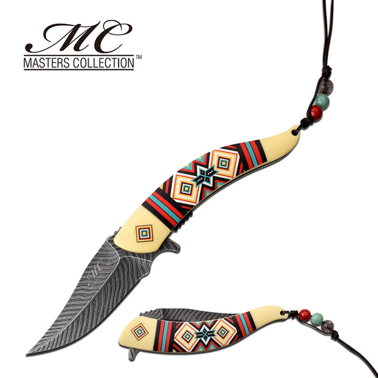 Masters Collection Native American Folding Knife (12.7cm closed)